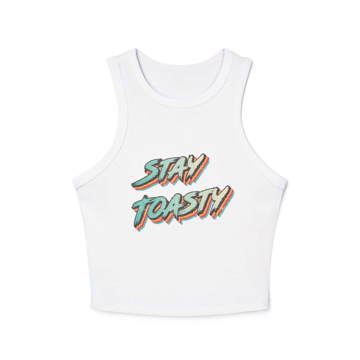 Vintage Toast Micro Rib Racer Tank Top | 2 colour options
