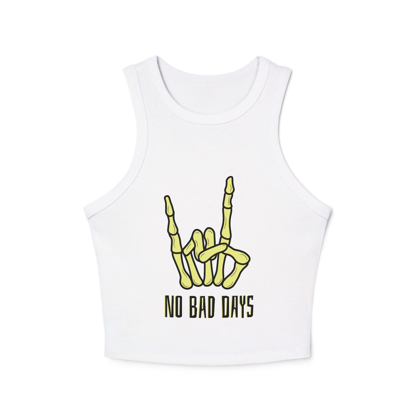 No Bad Days Micro Rib Racer Tank Top