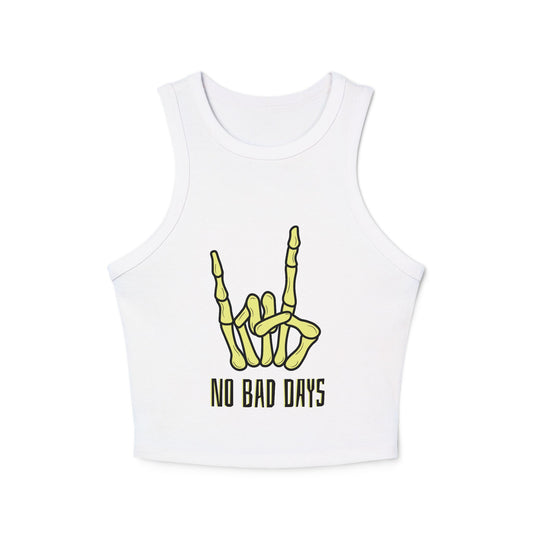 No Bad Days Micro Rib Racer Tank Top