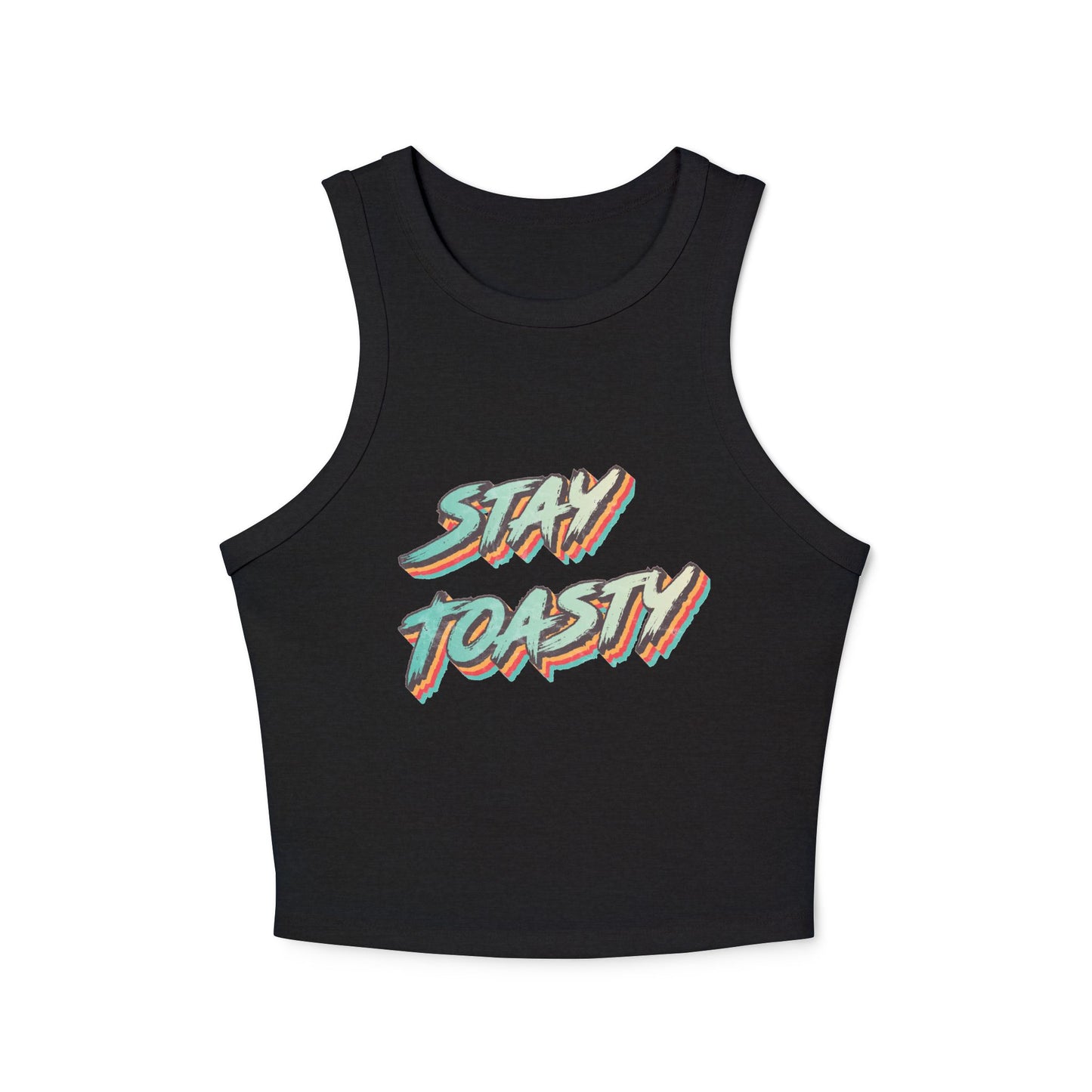Vintage Toast Micro Rib Racer Tank Top | 2 colour options