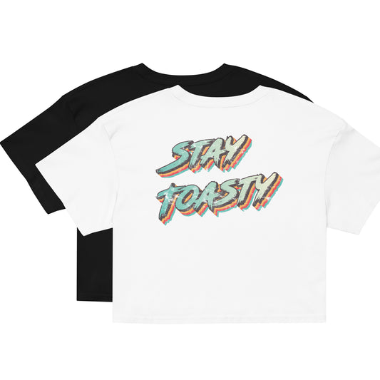 Vintage Toast - Women’s Crop Top | Front & Back Graphic