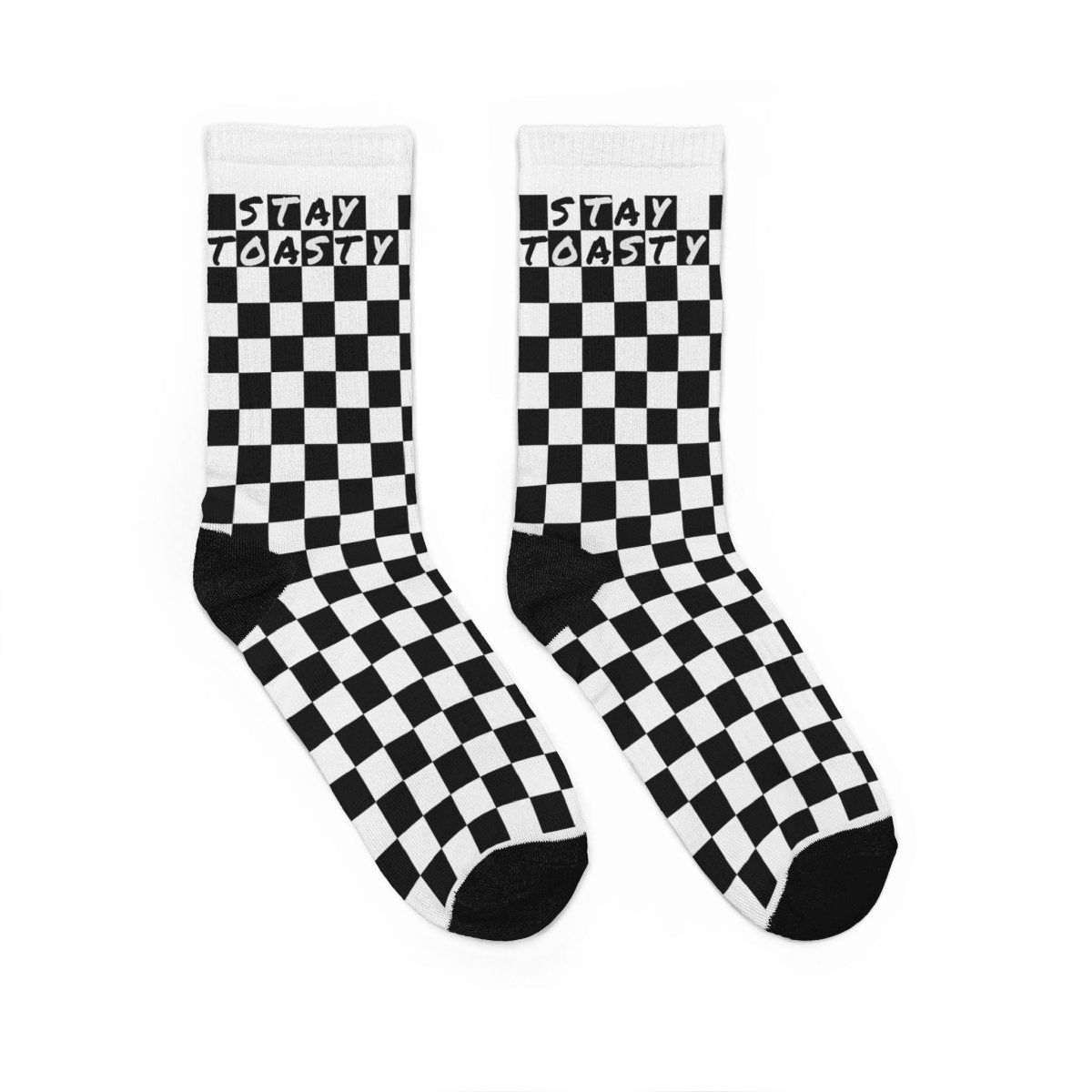 Checkered Crew Socks - Stay Toasty