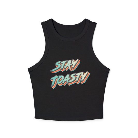 Vintage Toast Micro Rib Racer Tank Top | 2 colour options