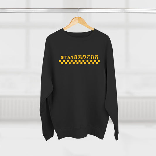 Wave Check Crewneck Sweatshirt | 2 colour options